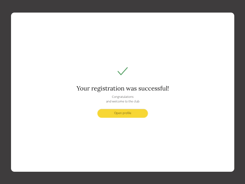 Registration steps animation form input interface registration steps web