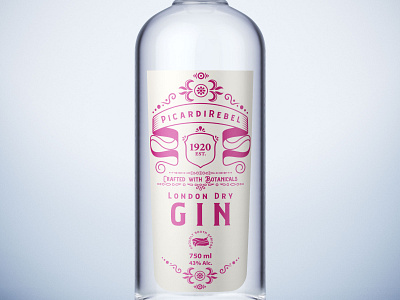 Gin Label alcoholic brands alcoholic label branding design gin gin label graphic design illustration label design logo typography