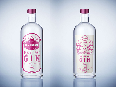 Picardi Rebel Gin Label Design