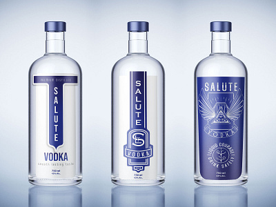 Salute Vodka SA alcoholic brands branding design graphic design illustration logo salute vodka sa typography vector vodka vodka brands vodka labels