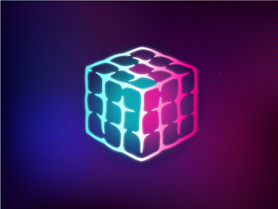 Brain - Rubik's Cube 80s brain cube logic retro rubik techno