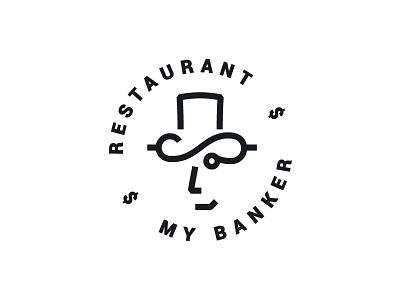 My Banker $ bank banker eat logo restaurant