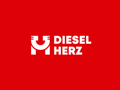 DIESEL HERZ assistance auto car center corporate identity logo technic vehicle