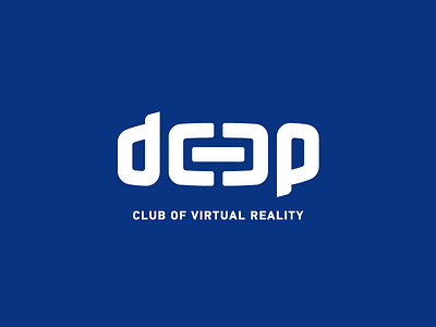 Deep brand club lettering logo logoinspiration logotype typogaphy typographic vector virtualreality vive vr