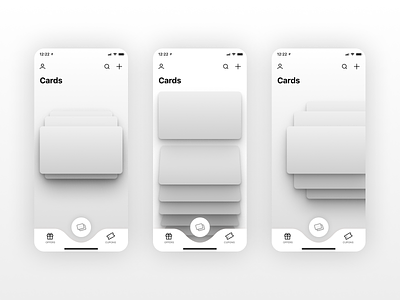 KARDZ | Cards stack wireframes