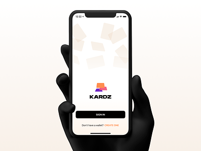 KARDS | Landing screen cards cards ui ios logo sign in