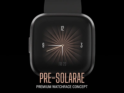 SOLARAE | Premium Watchface Concept clockface fitbit premium versa2 watchface