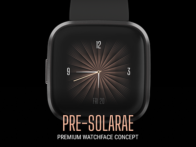 SOLARAE | Premium Watchface Concept clockface fitbit premium versa2 watchface