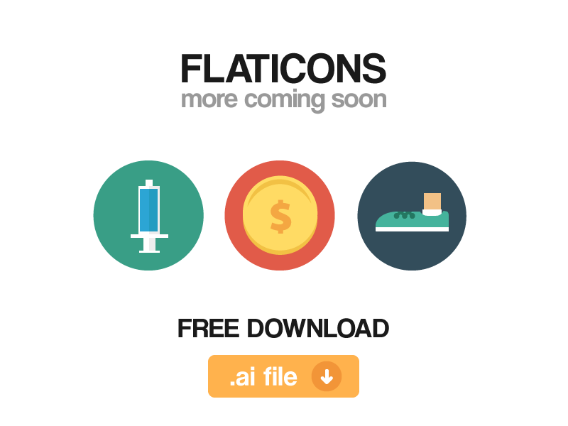 Flaticons (.ai freebie) freebie free download flaticons flat icons free source