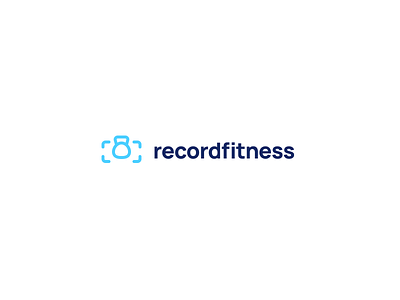 Kettlebell + Camera Logo fitness logo record workout