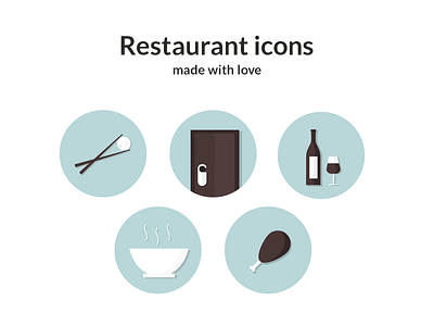 Restaurant icons flat flat icons food food icons icon restaurant