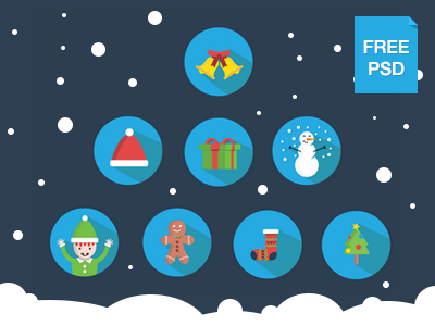 Free flat Christmas pack christmas christmas icons flat icons free flat icons