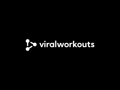 Viralworkouts Logomark logo play share workouts