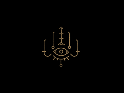 Imperfect Nightmare symbol black and gold egypt eroded eye symbol