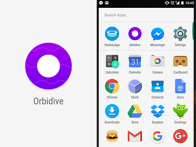 Orbidive Icon android appicon gamedev icon indiedev material