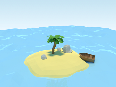 Tiny Low Poly Island