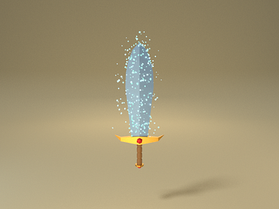 Magic Sword of Justice 2018 3d blender model render