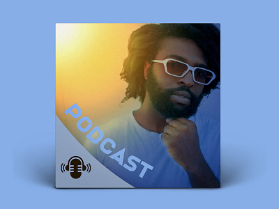 glasses guy podcast cover design