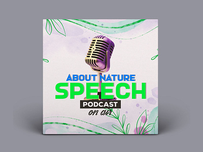 Nature podcast cover design