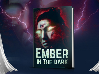 ember in the dark horror fantasy book cover design