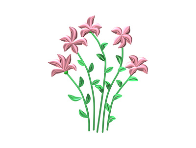 Цветы 3d design graphic design illustration