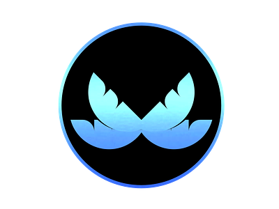 Голубой логотип: крылья 3d design graphic design illustration logo vector