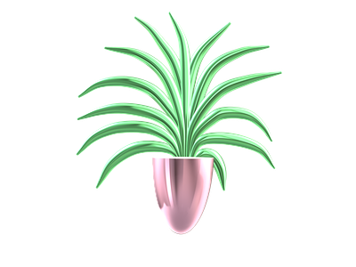 Цветок в горшке 3d design graphic design illustration vector