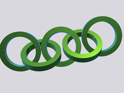 Иллюстрация 3д: кольца 3d design graphic design illustration vector