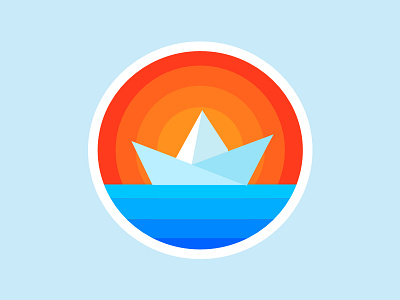 Boat affinity designer boat design graphic design icon ocean sun