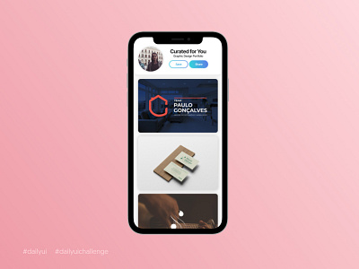 Daily UI #091 - Curated for You