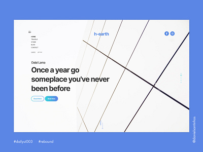 Daily UI #003 - Landing Page (Rebound)