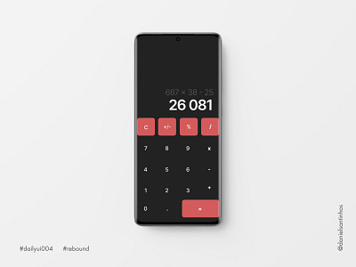 Daily UI #004 - Calculator (Rebound)