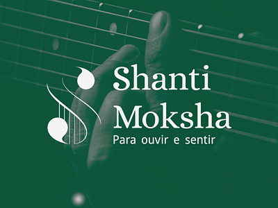 Shanti Moksha aveiro brand branding elvas freelancer graphic designer guitar illustration logo logo design logotype logotypes mandala mantra meditation minimalist moksha music shanti yoga