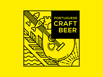 Portuguese Craft Beer aveiro barley castle cerveja cerveja artesanal craftbeer elvas freelancer graphic designer guitar logodesign logotype logotype design logotype designer logotypes portugal portuguese sardines sea sun