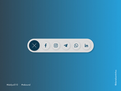 Daily UI #010 - Social Share (Rebound) 010 aveiro dailyui dailyui010 dailyuichallenge elvas freelancer graphic designer rebound share share button social social share social share button social sharing ui ux ui ux design ui design ui designer ui ux