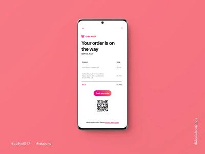 Daily UI #017 - Email Receipt (Rebound) 017 aveiro dailyui dailyui 017 dailyui challenge dailyuichallenge elvas email email receipt email template freelancer layout mobile mobile ui order ordering receipt ui design ui designer ui ux