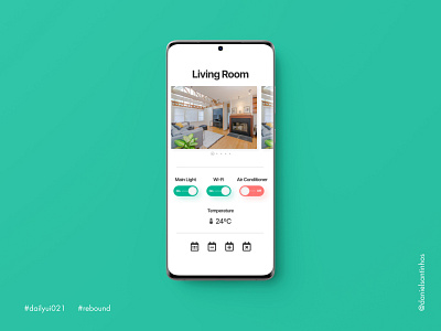 Daily UI #021 - Home Monitoring Dashboard (Rebound)