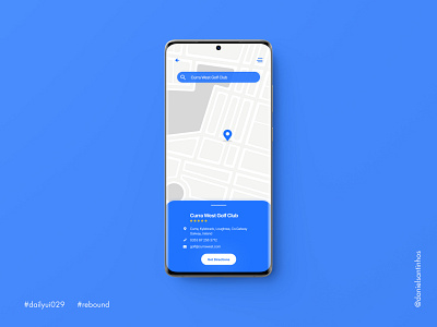 Daily UI #029 - Map (Rebound)