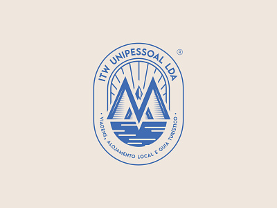 ITW | logotype aveiro badge badge design badge logo blue compass elvas freelancer graphic designer logo logo design logos logotype logotype design logotypes mountain sun tourism tourist travel