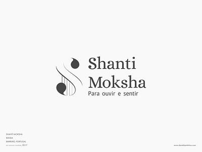 Shanti Moksha // logofolio aveiro balance emotions freelancer graphic designer guitar logo logotype logotypes mandala mantra meditation moksha music music logo nature relaxation shanti strings yoga