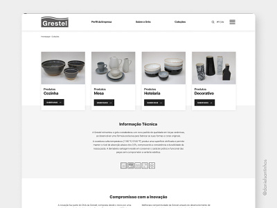 Colections - Grestel aveiro collection freelancer grestel grid grid design inovation minimalism minimalist minimalistic page design page layout product products ui designer ui ux web design webflow website website design