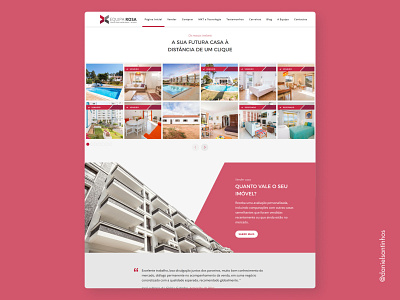 Real Estate website / Equipa Rosa algarve aveiro dailyui elvas figma freelancer graphic designer grid homepage layout real estate real estate agent realestate rent ui designer ui ux uiux uxui webflow website