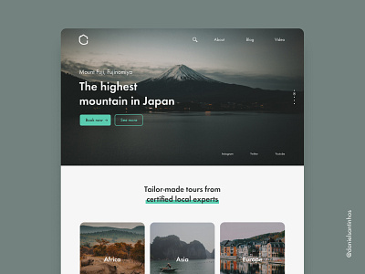 Landing Page - Travel website (rebound) aveiro clean ui desktop elvas figma freelancer graphic designer grid landing landing design landing page layout layout design minimalism travel travel agency travelling ui design ui designer ui ux