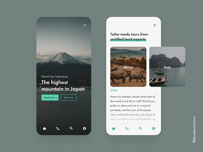 Travel website - mobile version aveiro elvas figma freelance freelancer grid japan layout mobile mobile app mobile app design mobile design mobile ui travel travel agency travel app travelling ui uiux ux