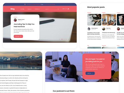 Blog Figma UI Template (for sale) blog blog design blog header blog post blogger creative market daily ui figma freelancer graphic designer grid layout minimalism mobile template ui design ui designer ui ux web design website