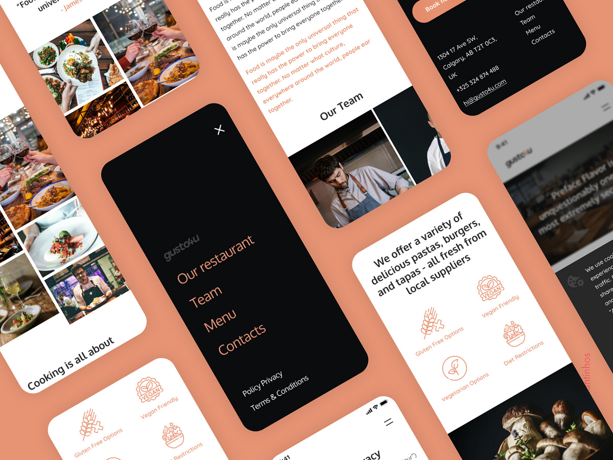 Restaurant Figma Ui Template For Sale By Daniel Santinhos On Dribbble