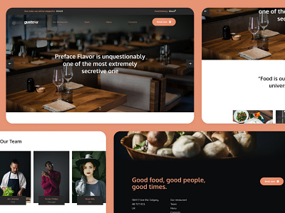 Desktop version - Restaurant Figma UI Template (for sale)