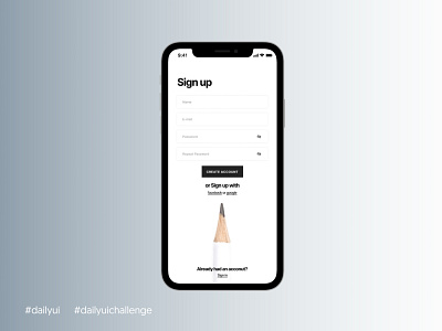 Daily UI #001 - Sign Up