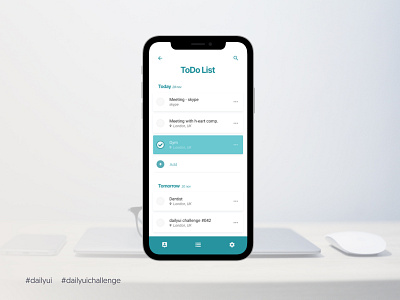 Daily UI #042 - ToDo List 042 aveiro check daily ui dailyui dailyui042 elvas freelancer graphic designer grid layout list minimalism minimalist organization todo app todoist todolist ui designer ui ux