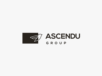 Ascendu Group Logo bird branding design identity logo logo design type typography visual design
